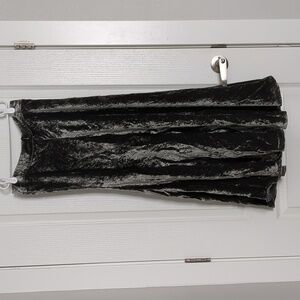 ZARA Women's Crushed Velvet Dusty Green Skirt Small NWT